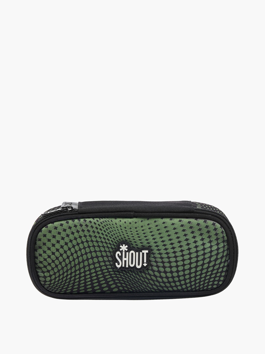 SHOUT Printed Pencil Pouch with Zip Closure