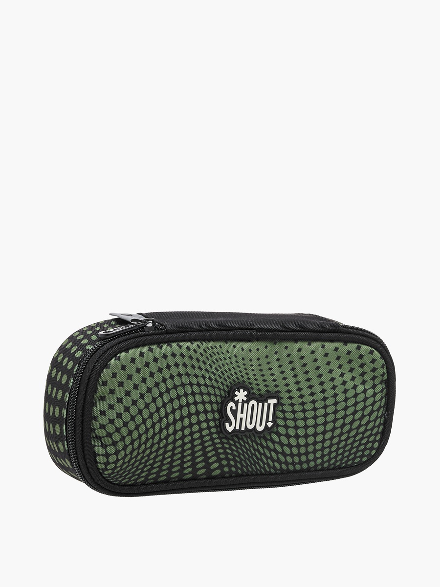 SHOUT Printed Pencil Pouch with Zip Closure
