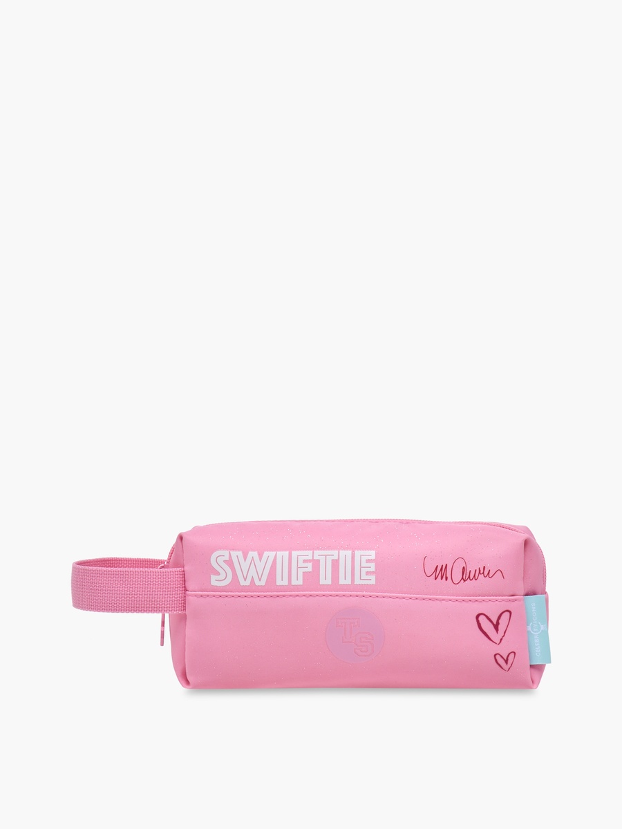 Celebrity Icons Taylor Swift Print School Pouch with Zip Closure