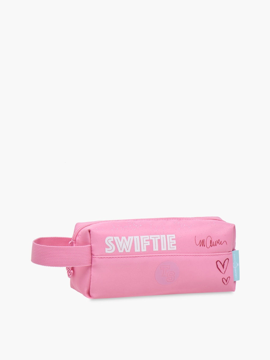 Celebrity Icons Taylor Swift Print School Pouch with Zip Closure