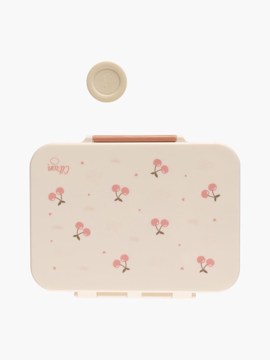 Cherry Print 4-Compartment Bento Lunch Box