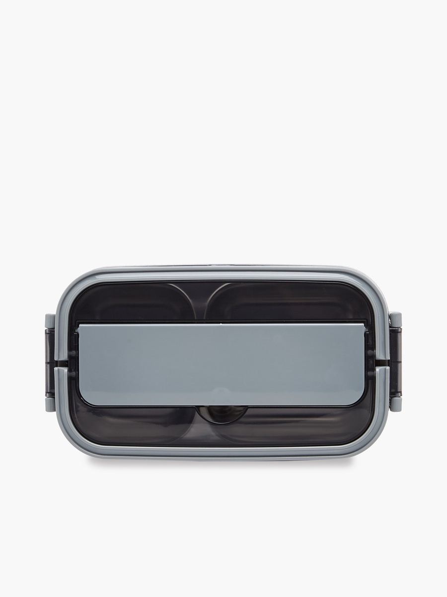 Solid 2-Layer Stainless Steel Lunch Box with Cutlery - 1400 ml