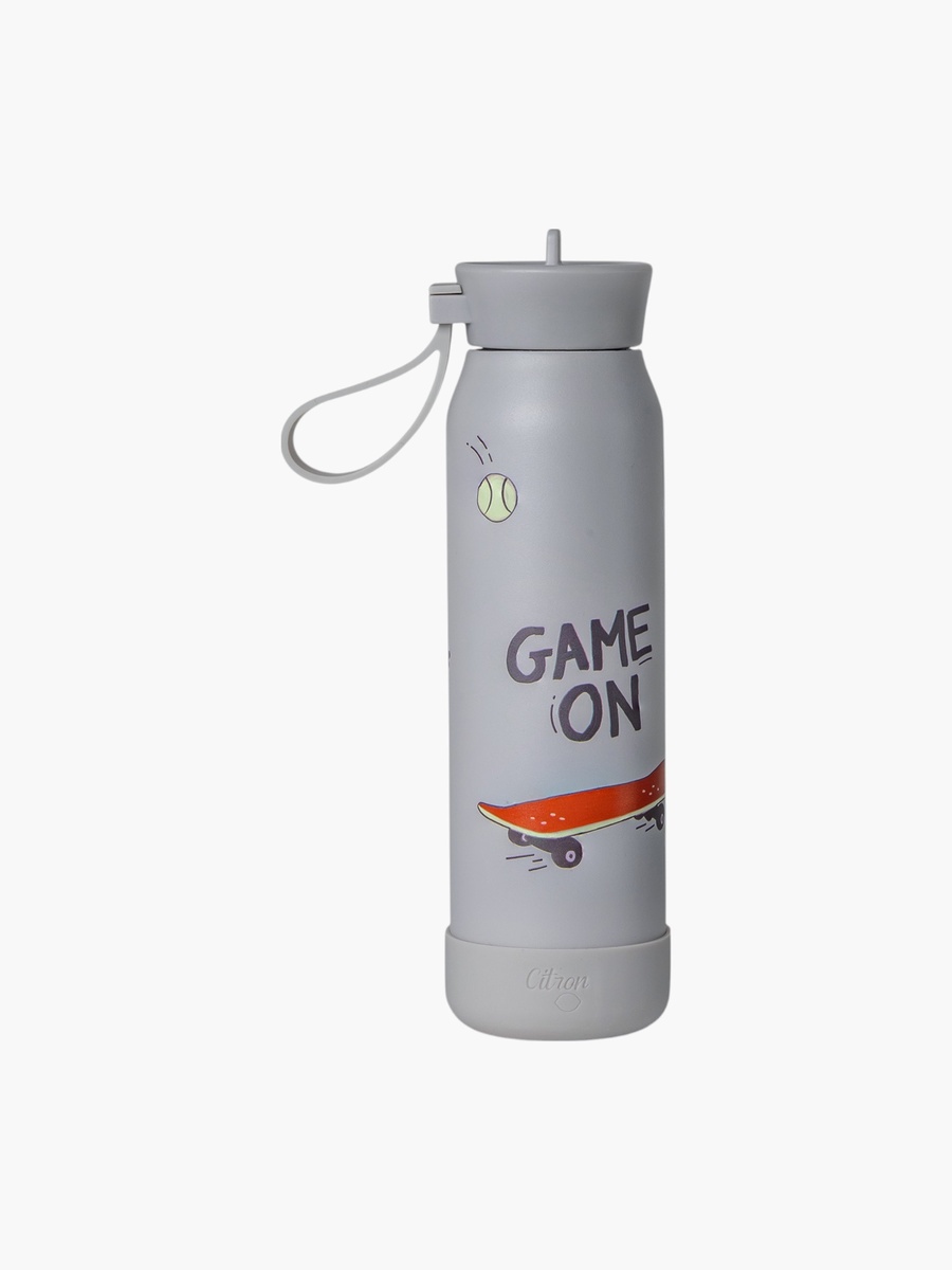 Skateboard Print Double Wall Insulated Water Bottle - 350 ml