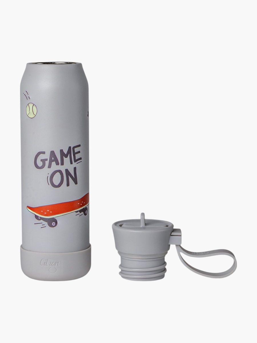Skateboard Print Double Wall Insulated Water Bottle - 350 ml