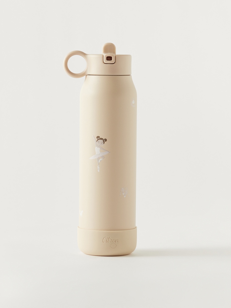 Ballerina Print Stainless Steel Water Bottle - 350 ml