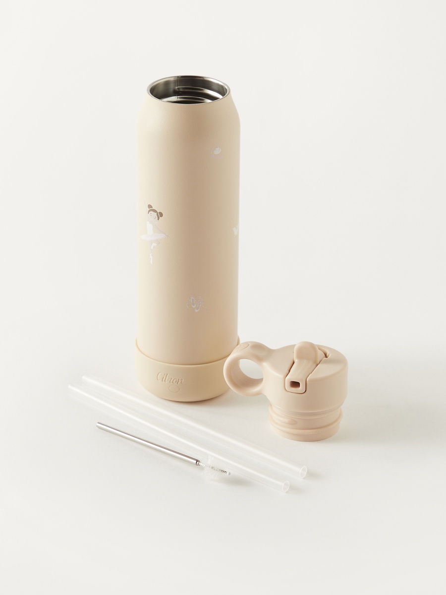 Ballerina Print Stainless Steel Water Bottle - 500 ml