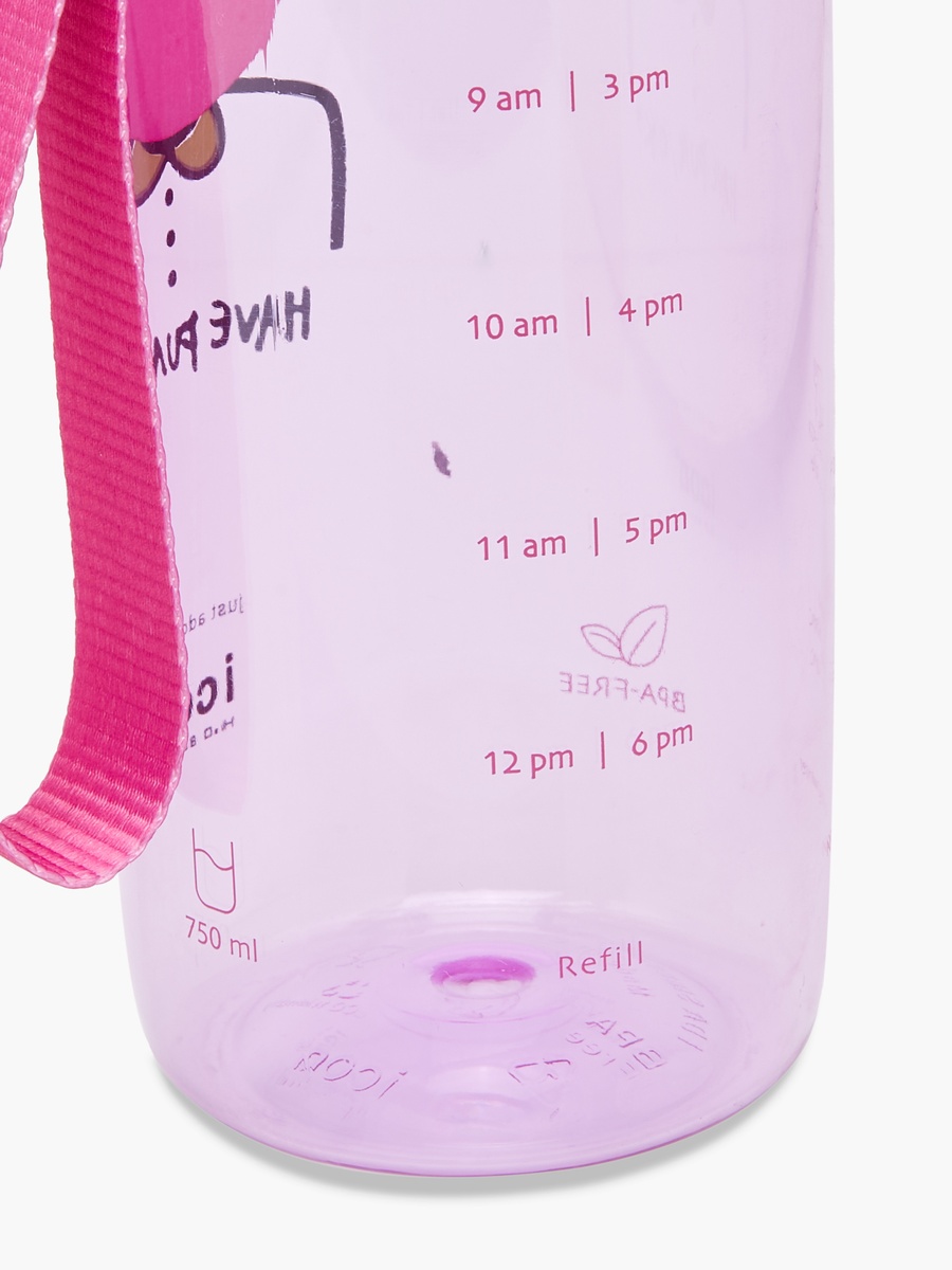 Printed Sipper Water Bottle with Wristlet Strap and Screw Lid - 750 ml