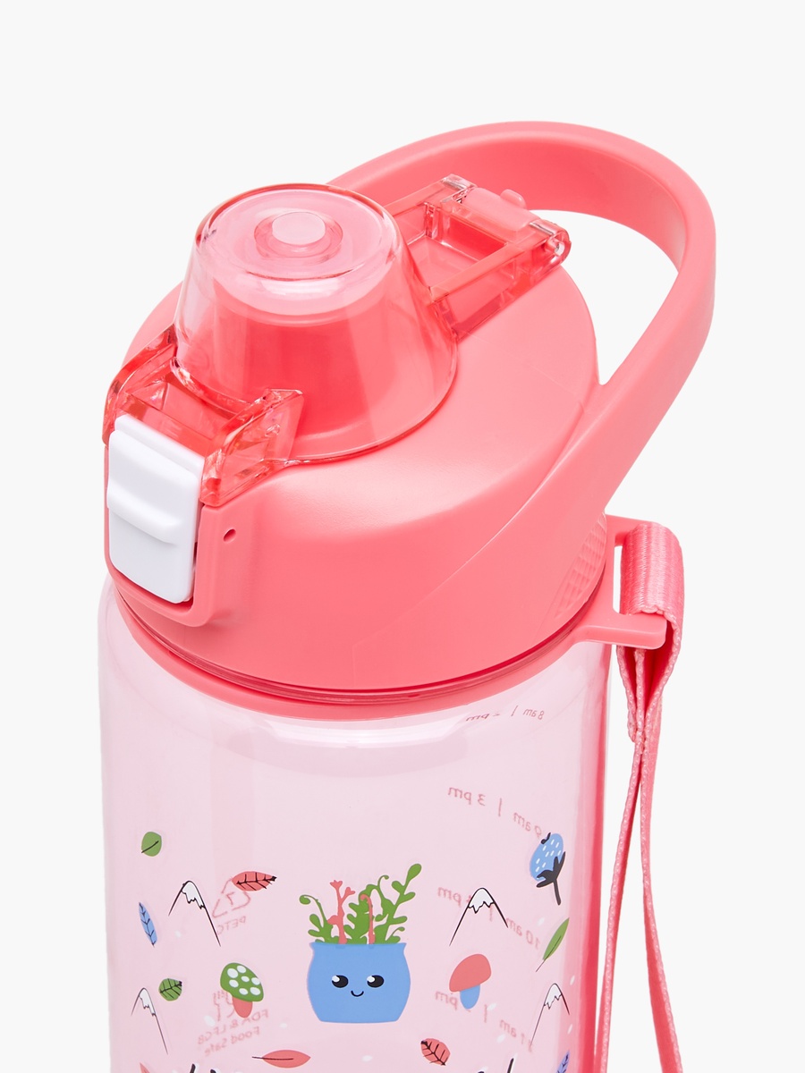 Printed Sipper Water Bottle with Wristlet Strap and Screw Lid - 750 ml