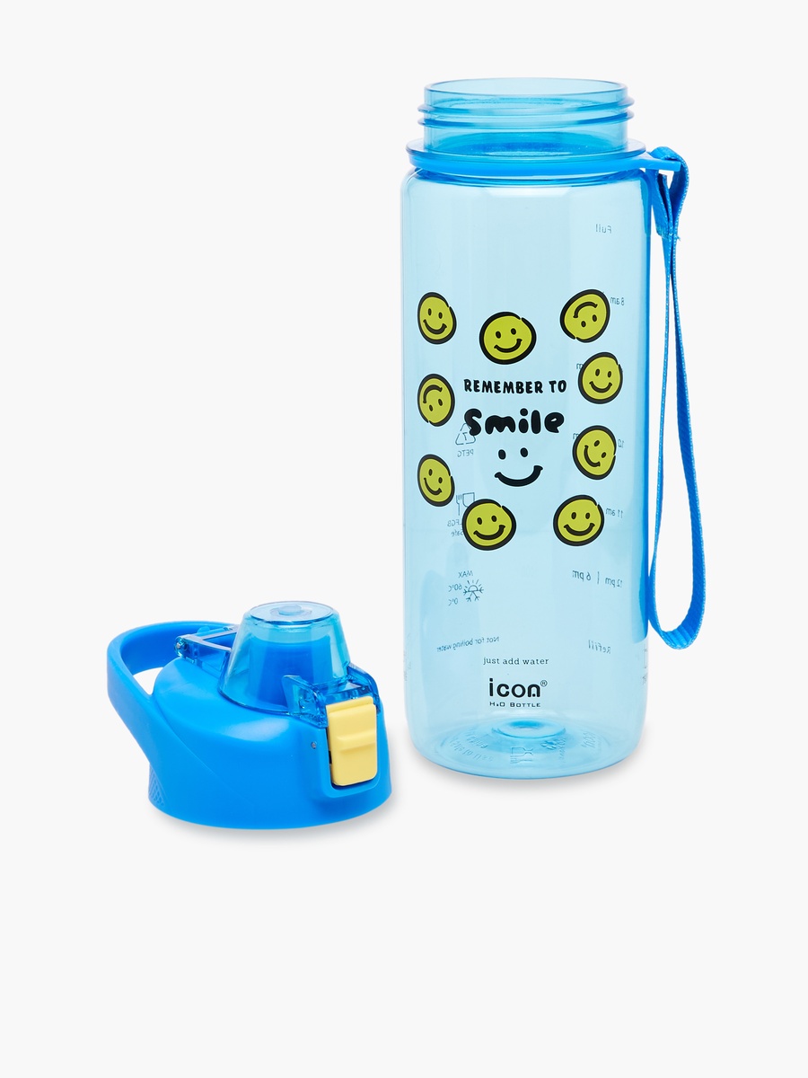Smiley Print BPA Free Water Bottle - 750 ml
