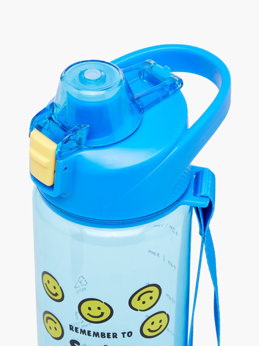 Smiley Print BPA Free Water Bottle - 750 ml