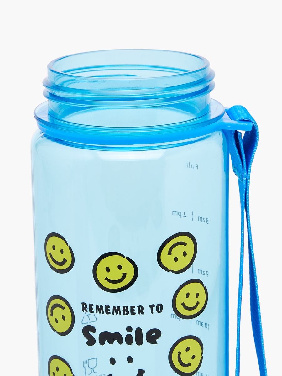 Smiley Print BPA Free Water Bottle - 750 ml