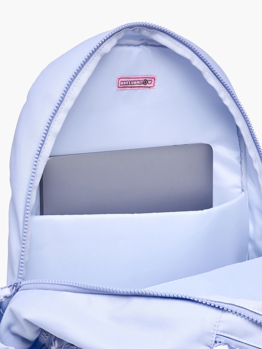 Floral Print Backpack with Adjustable Straps and Zip Closure - 33x43x16 cm