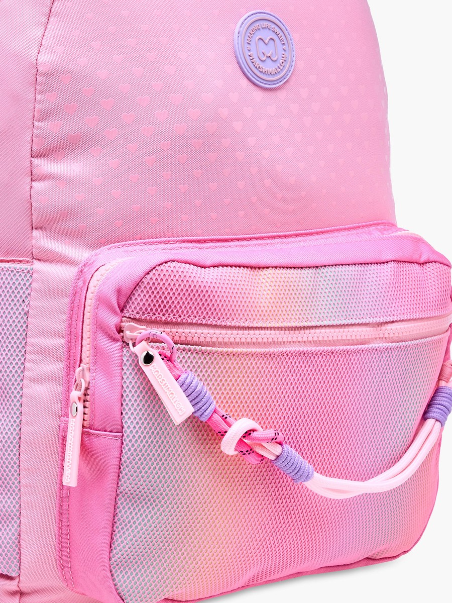 Ombre Backpack with Adjustable Shoulder Straps and Zip Closure - 33x43x16 cm