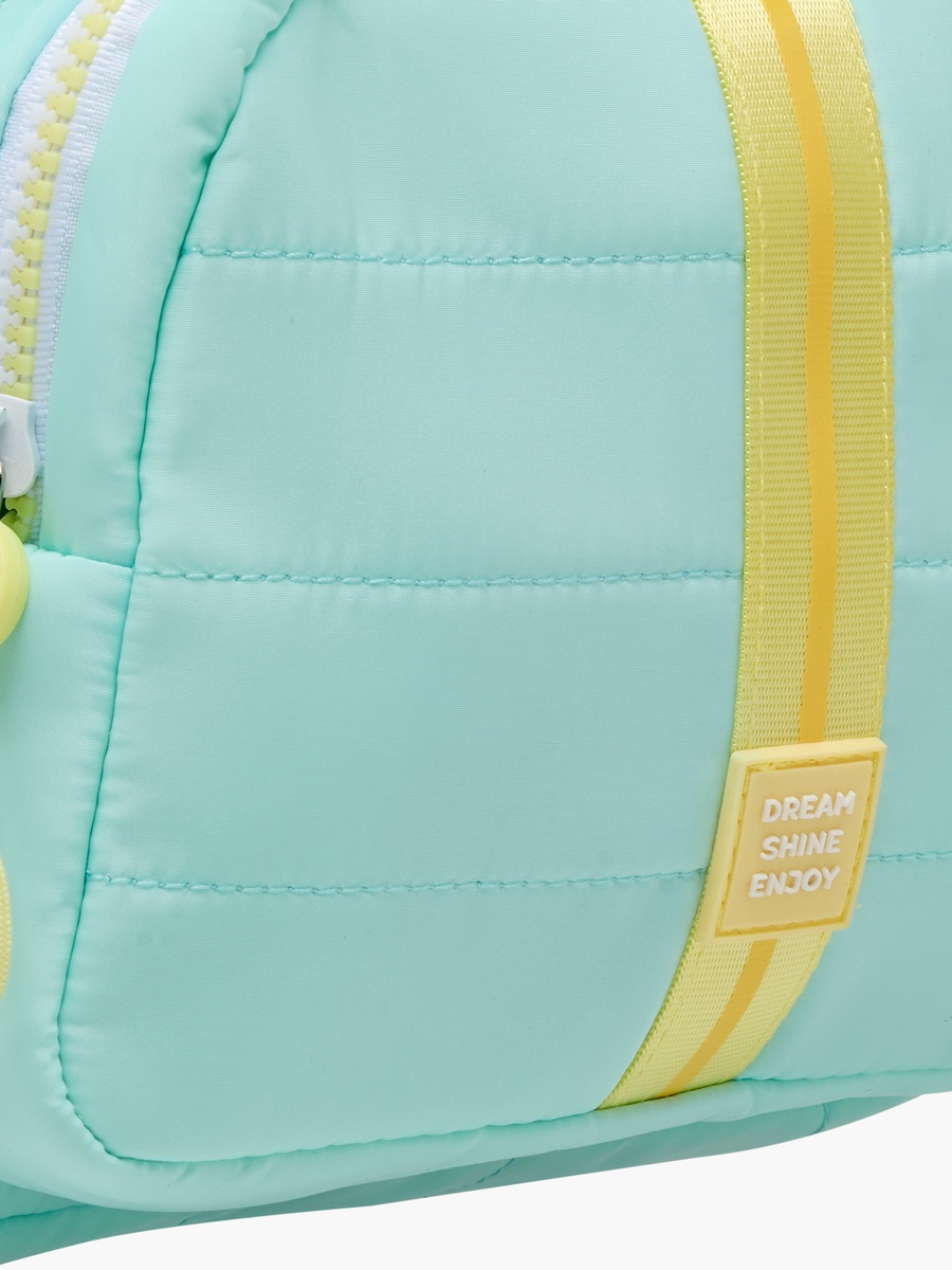 Colourblock Backpack with Coin Pouch - 32x24x12 cm