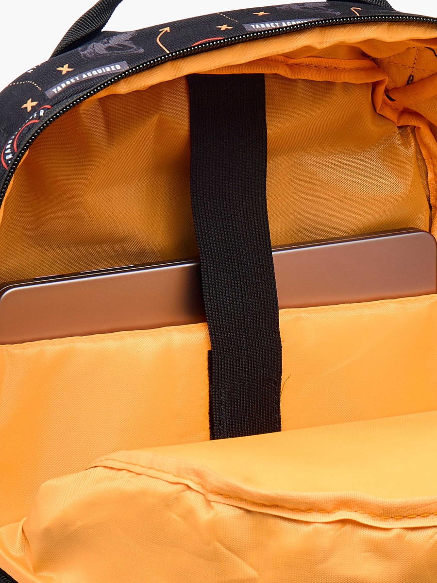 Dinosaur Print 2-Compartment Backpack with Zip Closure - 42x29x20 cm