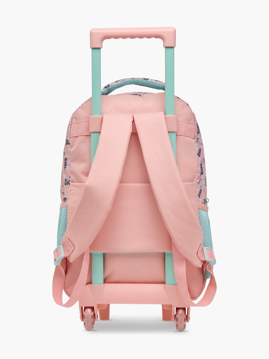 5-Piece Doll Print 16-inch Trolley Backpack Set - 43x30x13 cm
