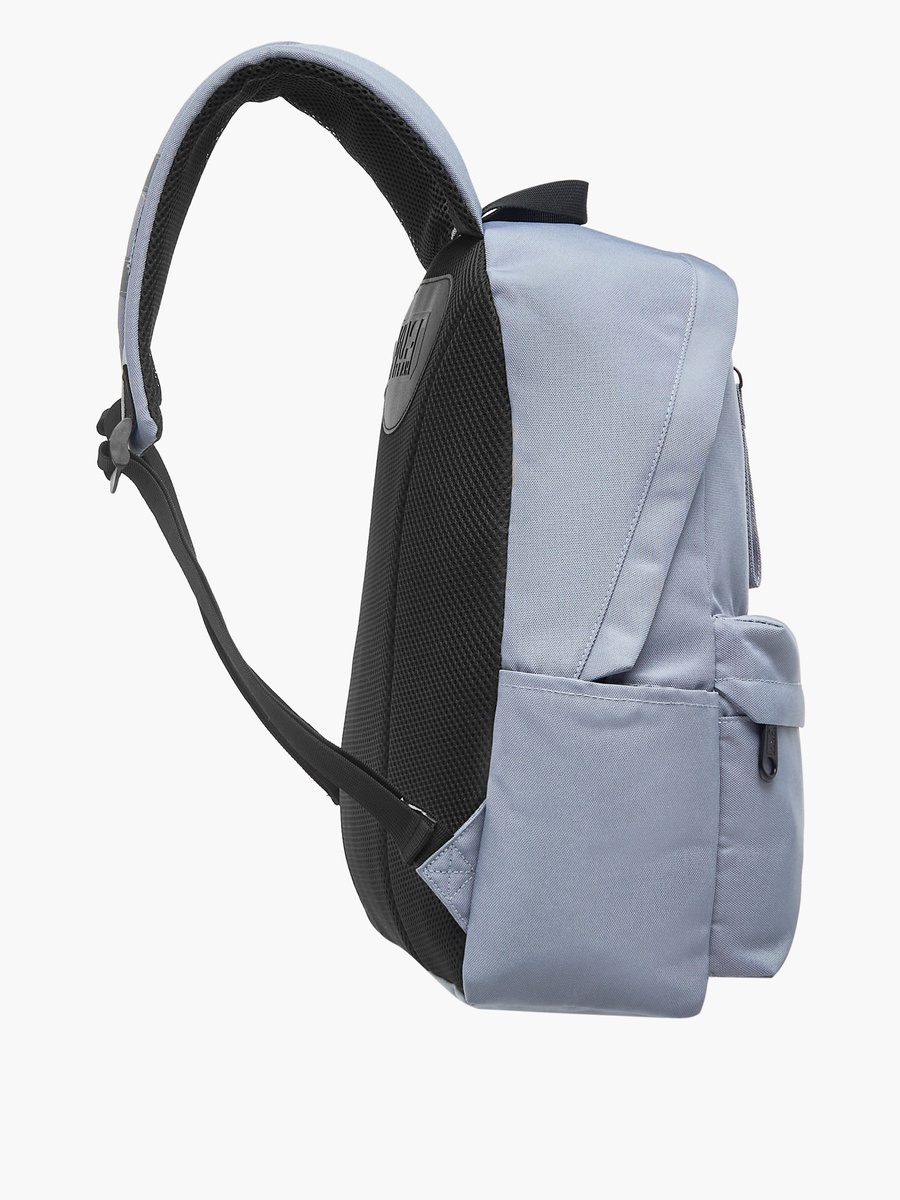 Logo Applique Backpack with Adjustable Straps and Zip Closure - 32x17x42 cm