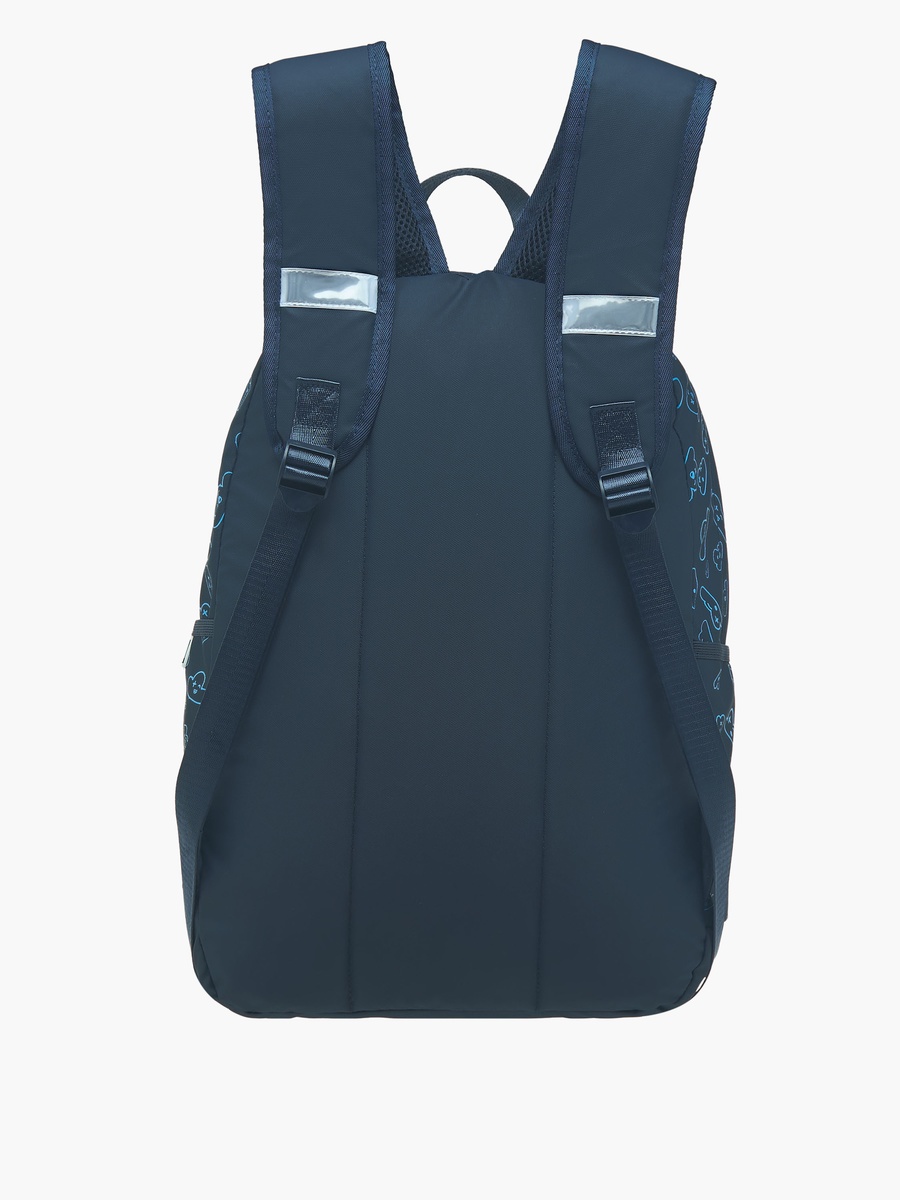 Light and Nine Textured Backpack with Adjustable Shoulder Straps and Zip Closure - 44x31x14 cm