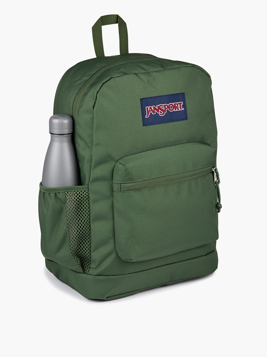 Solid Backpack with Adjustable Straps and Zip Closure - 15x32x42 cm