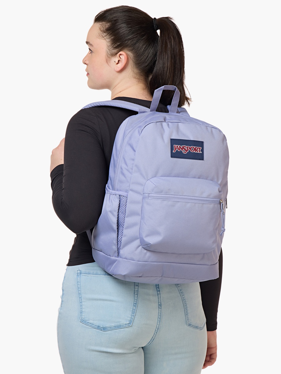 Solid Backpack with Adjustable Straps and Zip Closure - 15x32x42 cm