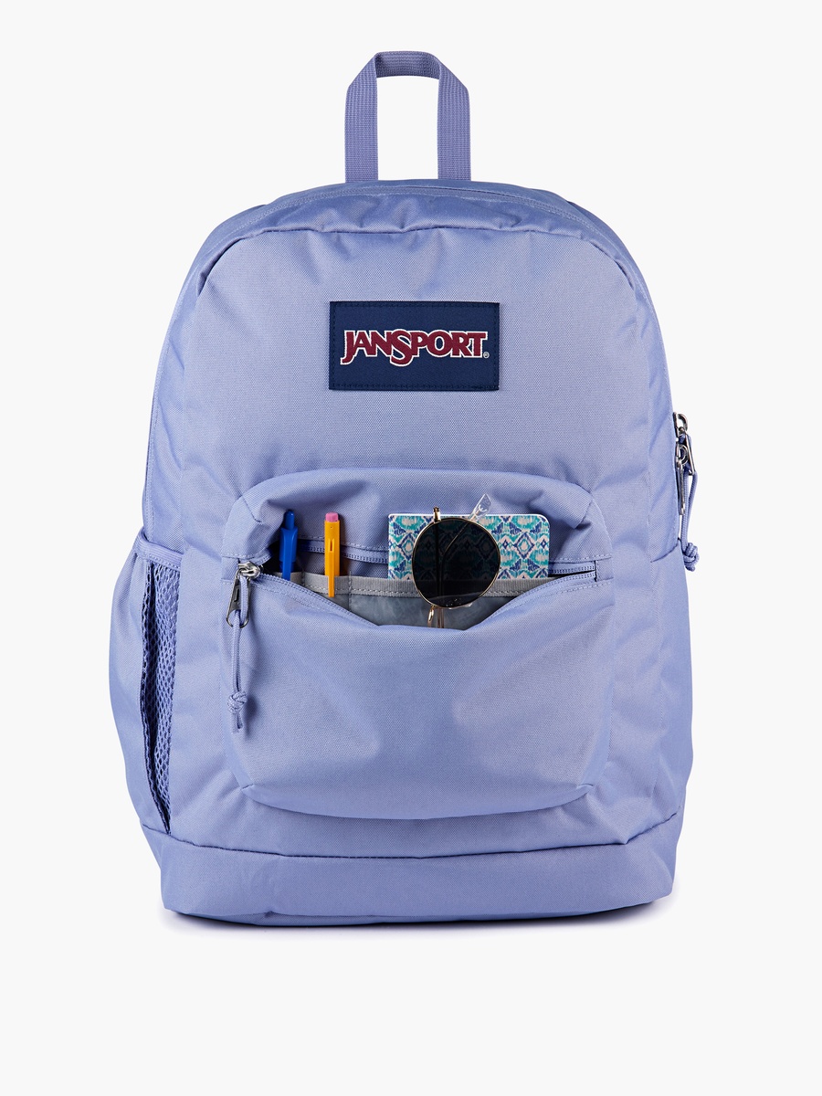 Solid Backpack with Adjustable Straps and Zip Closure - 15x32x42 cm