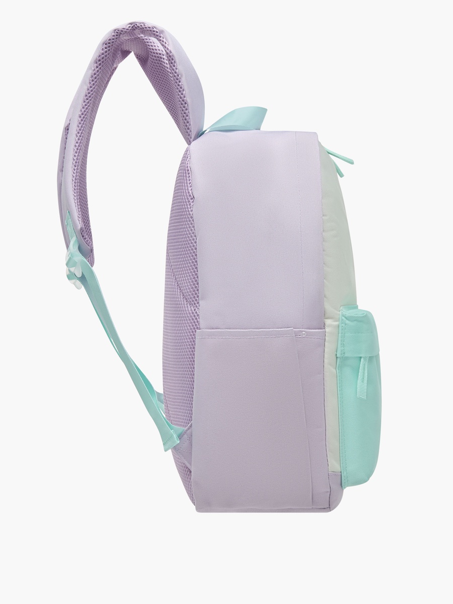 Slogan Print Backpack with Adjustable Straps and Zip Closure - 41x30x14 cm
