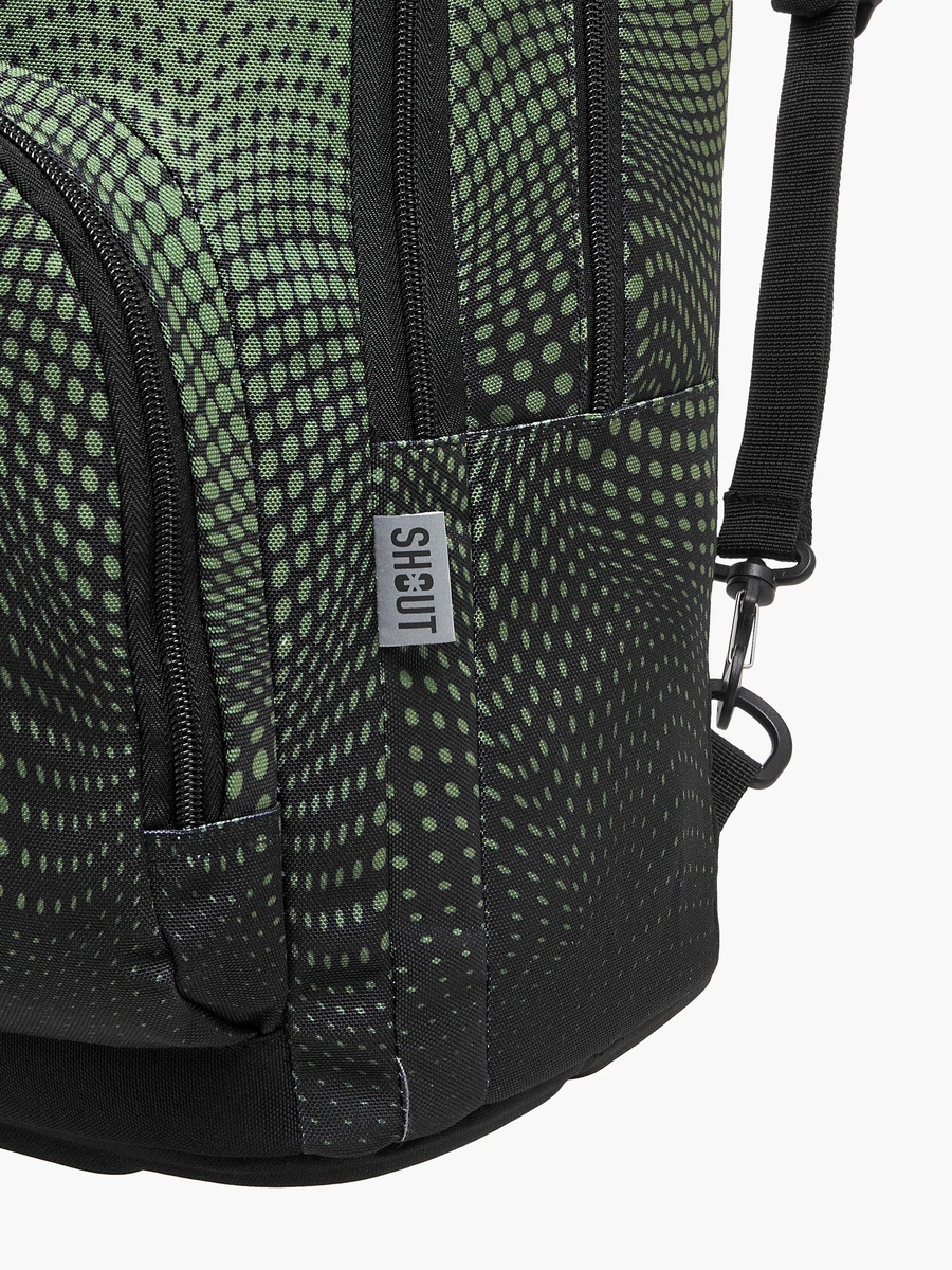 SHOUT Printed Backpack with Zip Closure and Adjustable Strap - 32x20x45 cm