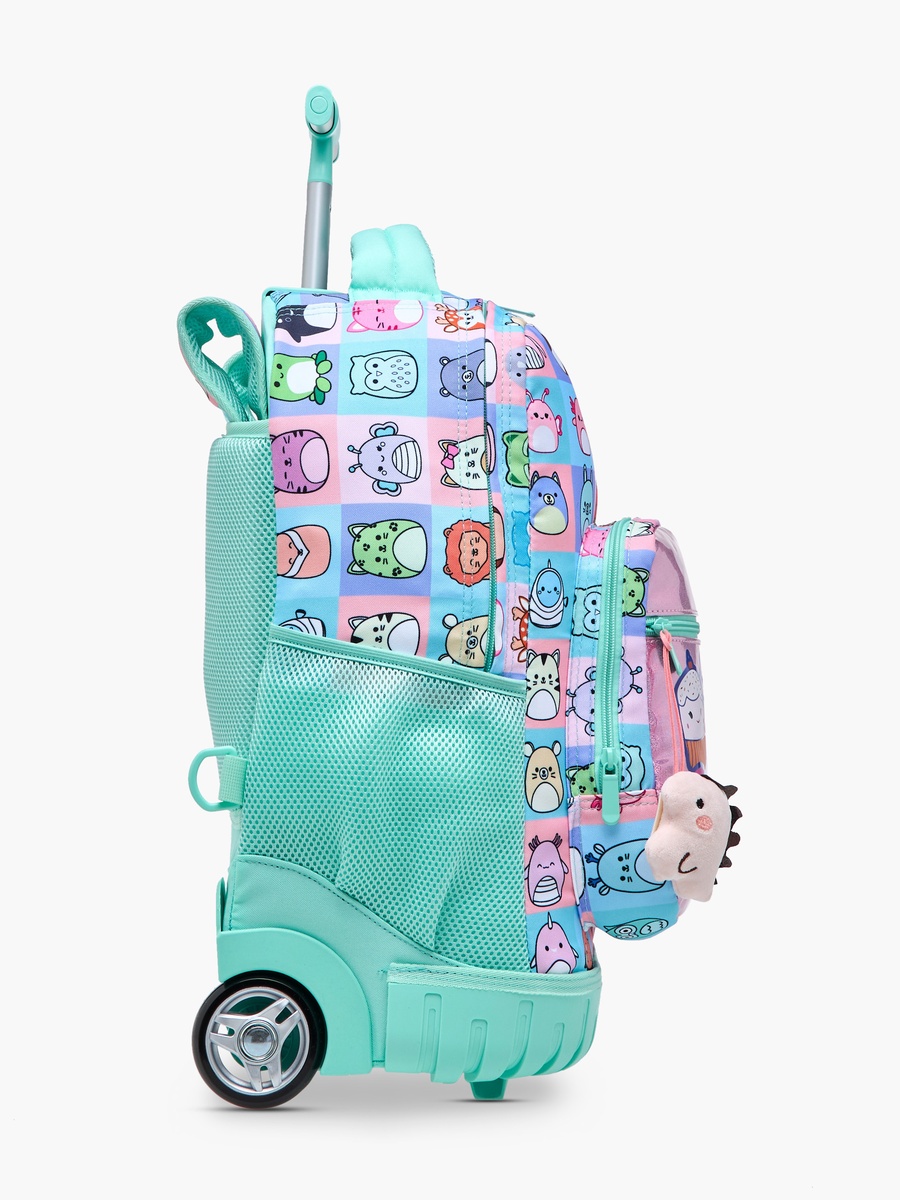 Squishy Squad Print Trolley Backpack with Retractable Handle - 32x22x47 cm