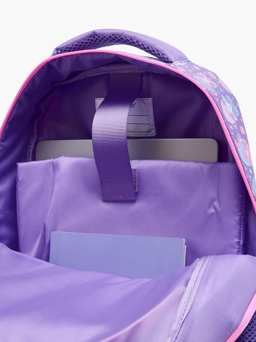 Cat Print Backpack with Adjustable Shoulder Straps and Zip Closure - 30x13x42 cm