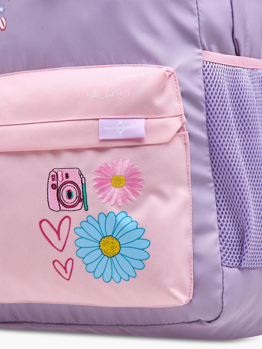 Celebrity Icons Taylor Swift Print Backpack with Adjustable Straps and Zip Closure -  30x14x45 cm