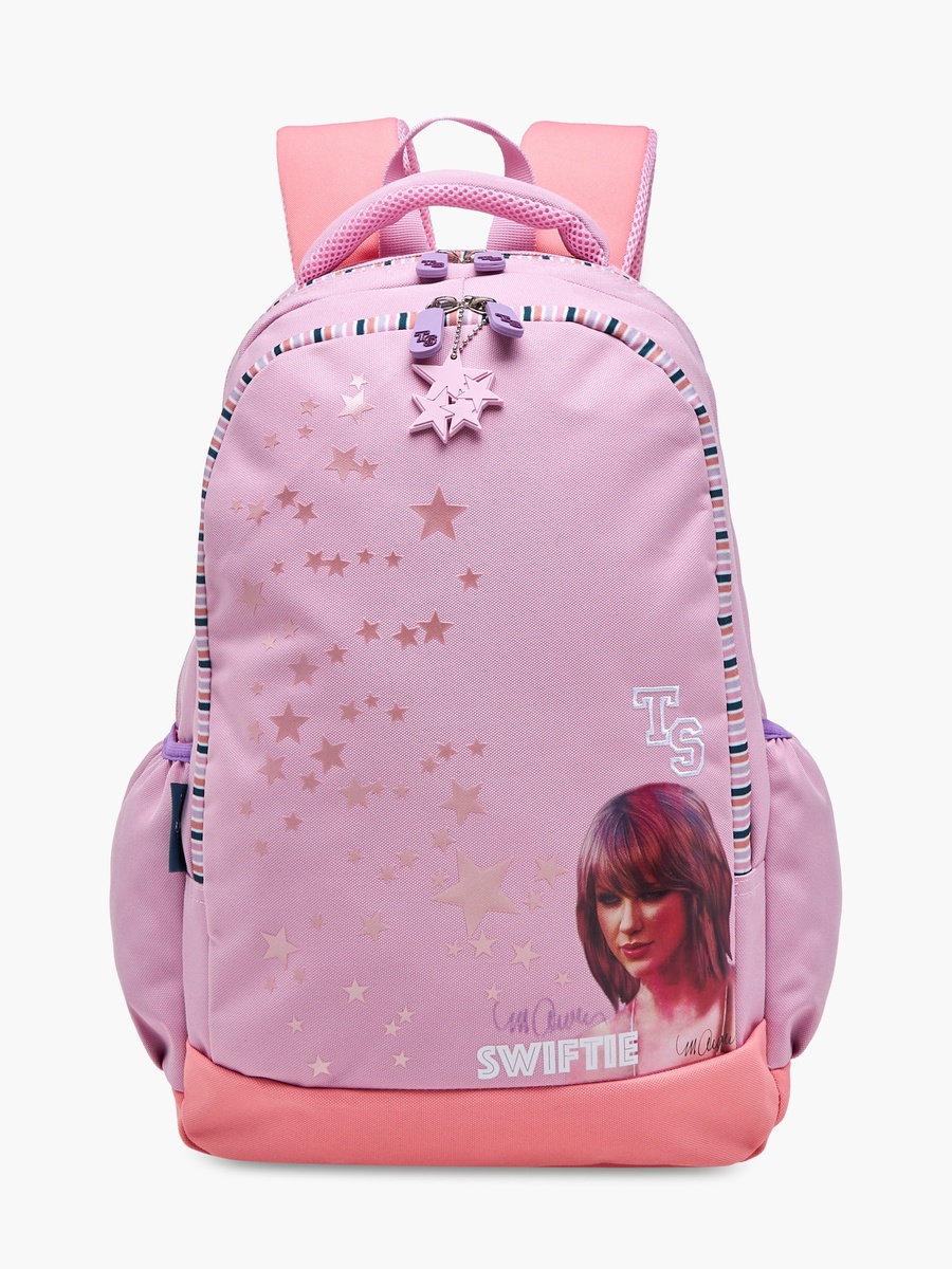 Celebrity Icons Taylor Swift Print Backpack with Adjustable Straps and Zip Closure -  30x15x44 cm