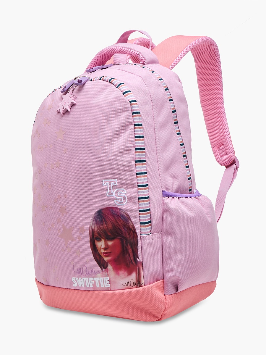 Celebrity Icons Taylor Swift Print Backpack with Adjustable Straps and Zip Closure -  30x15x44 cm