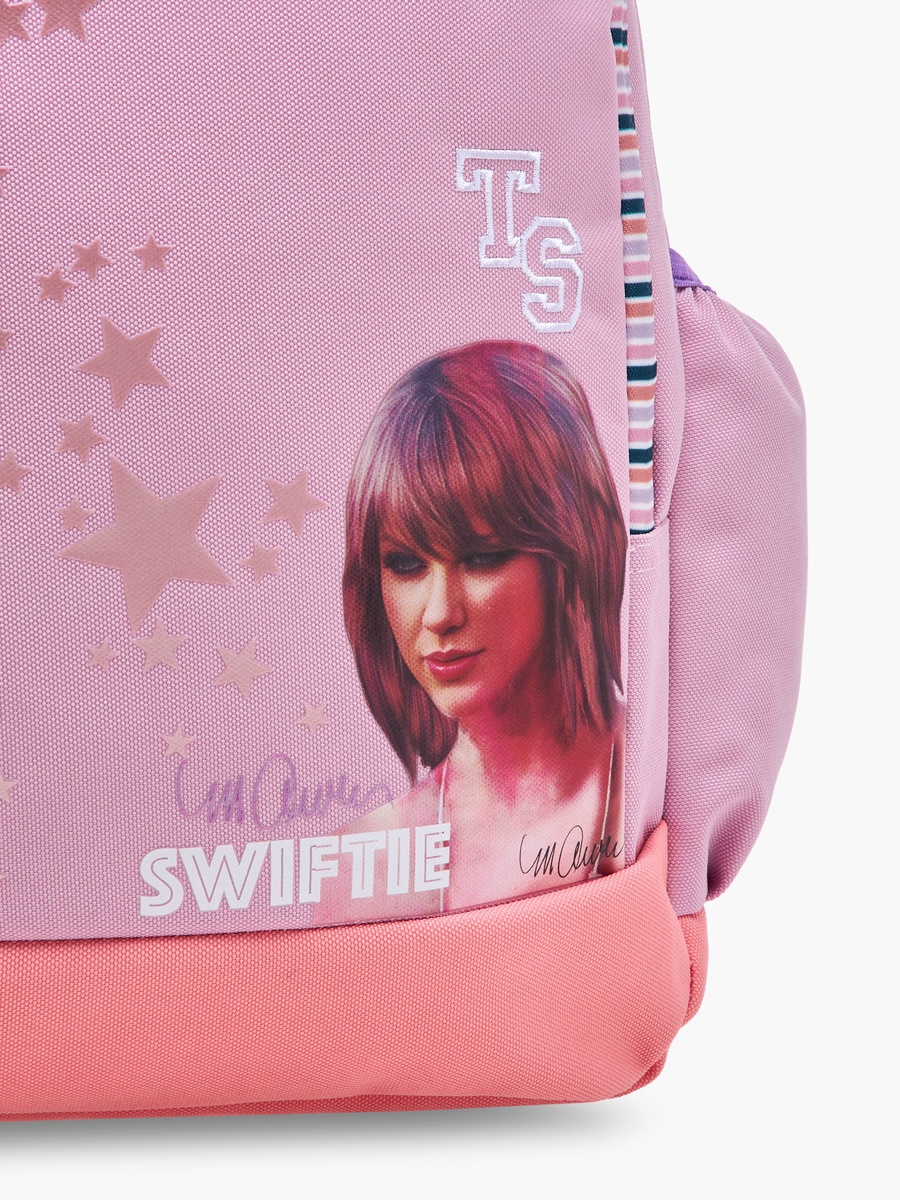 Celebrity Icons Taylor Swift Print Backpack with Adjustable Straps and Zip Closure -  30x15x44 cm