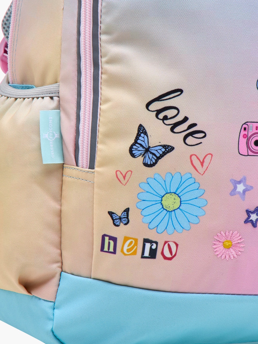 Celebrity Icons Taylor Swift Print Backpack with Laptop Compartment and Zip Closure - 30x15x44 cm