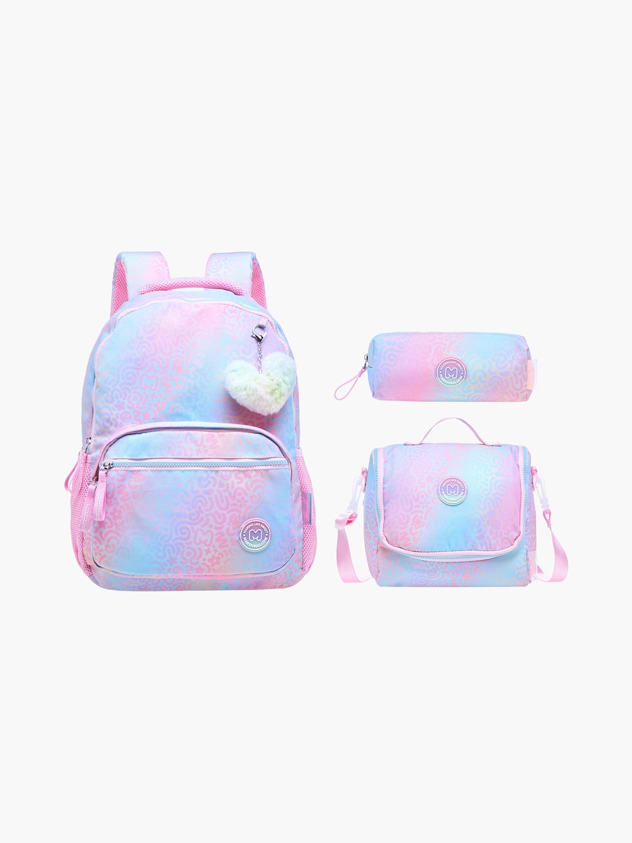 Iris Slogan Applique Lunch Bag with Zip Closure