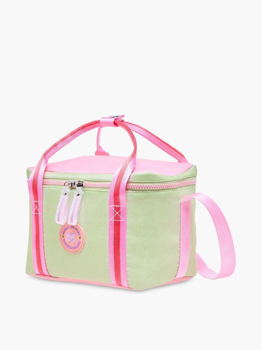 Fresky Slogan Applique Lunch Bag with Zip Closure