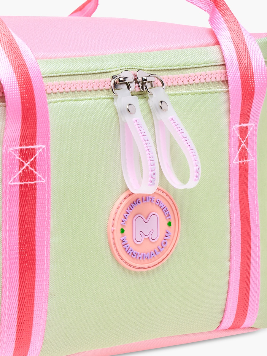 Fresky Slogan Applique Lunch Bag with Zip Closure
