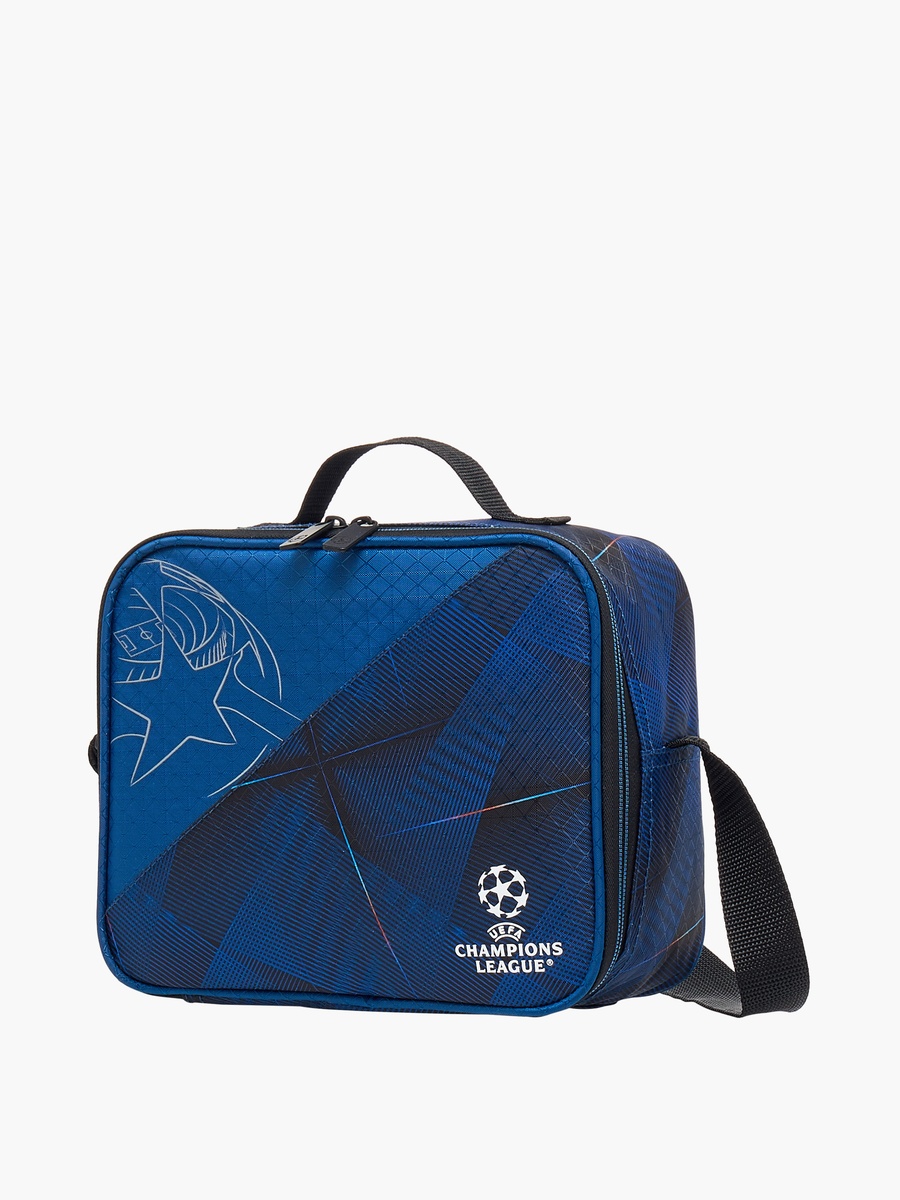 Printed Lunch Bag with Adjustable Strap and Zip Closure
