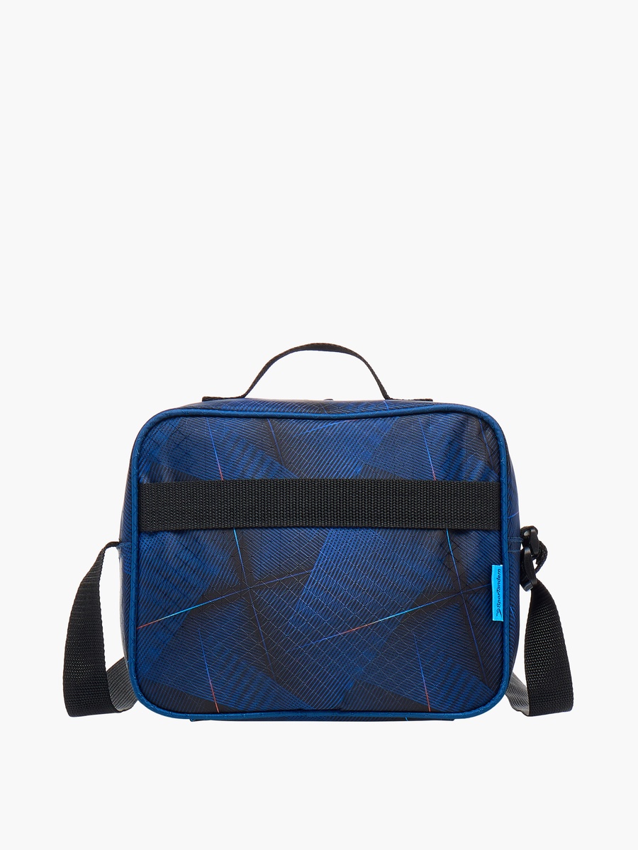 Printed Lunch Bag with Adjustable Strap and Zip Closure