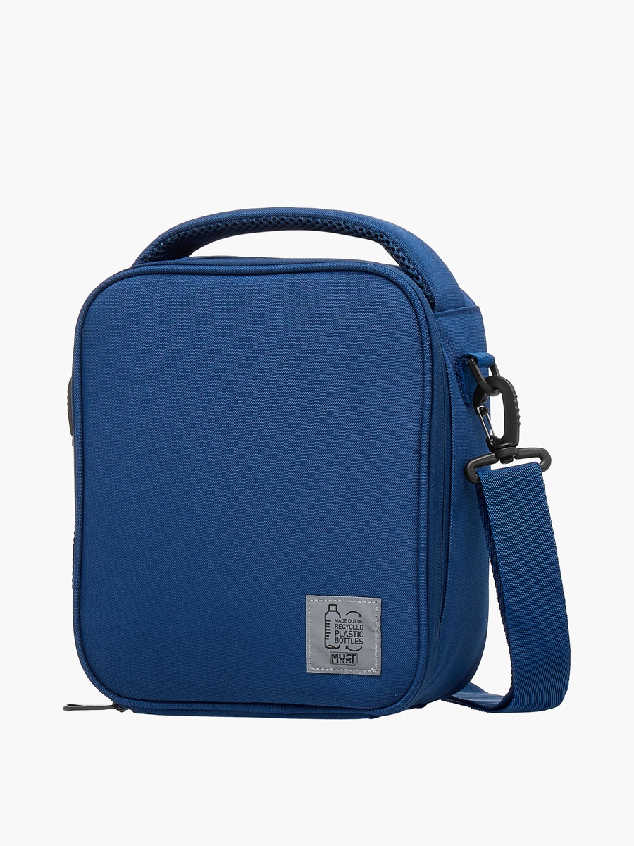 Textured Insulated Lunch Bag with Adjustable Strap