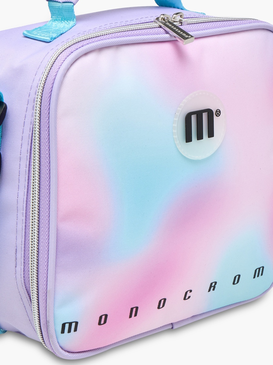 Tie-Dye Print Lunch Bag with Zip Closure