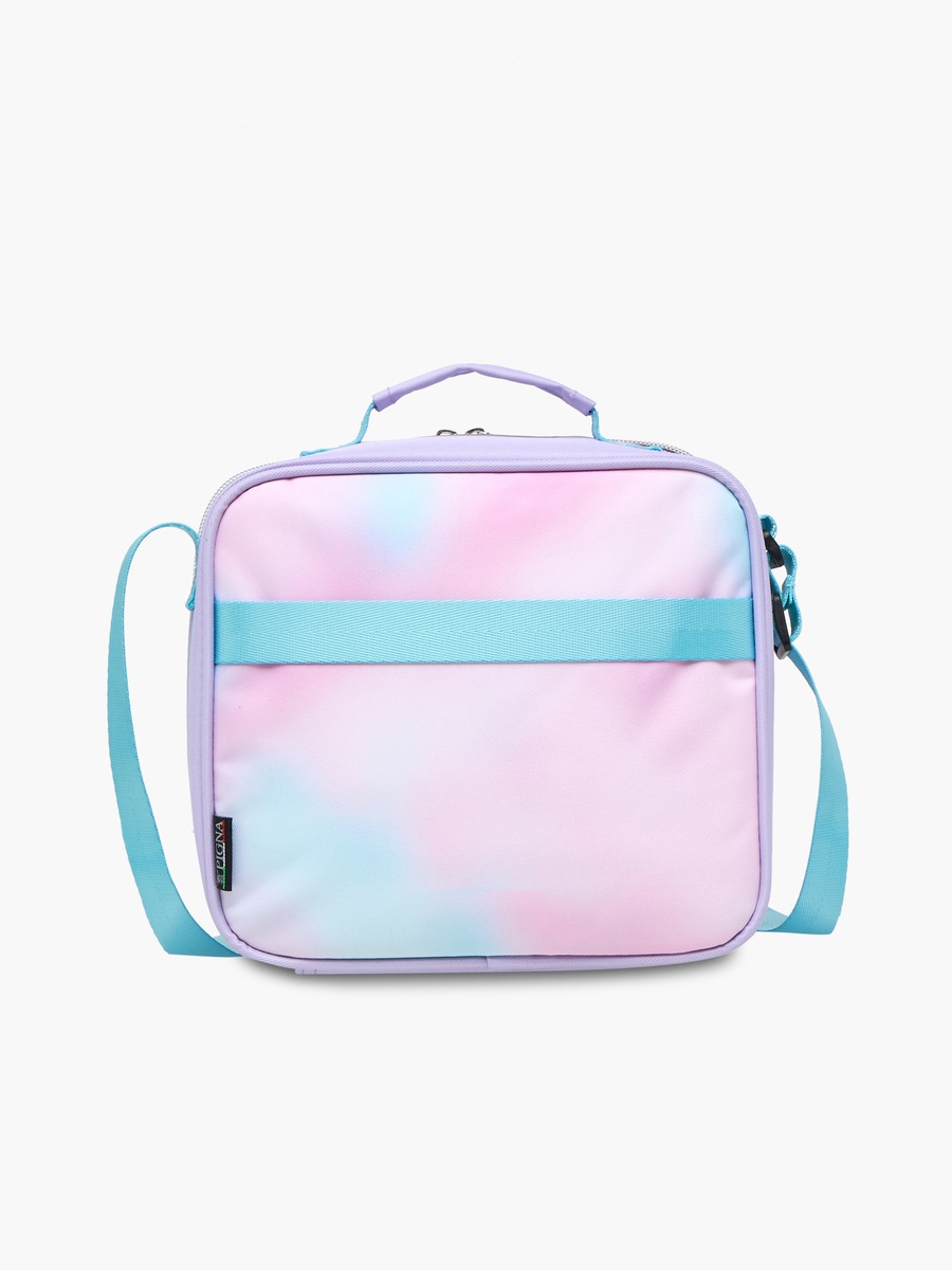 Tie-Dye Print Lunch Bag with Zip Closure
