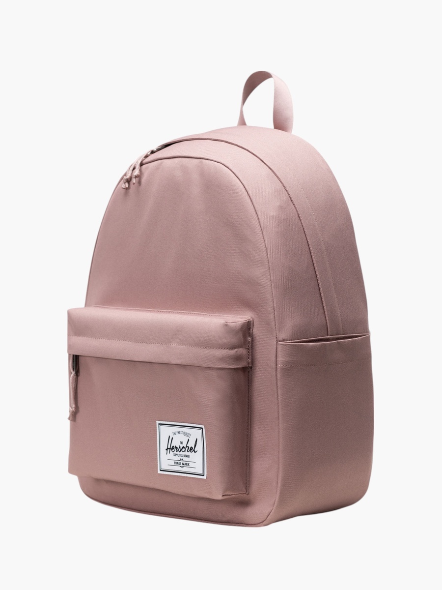 Solid Backpack with Zip Closure - 43x31x15 cm