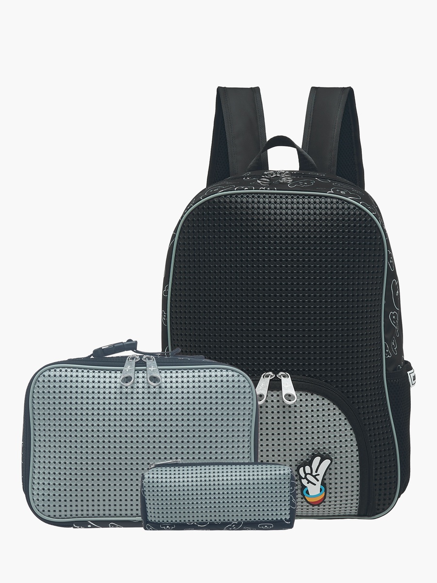 Light and Nine Printed Lunch Bag with Zip Closure