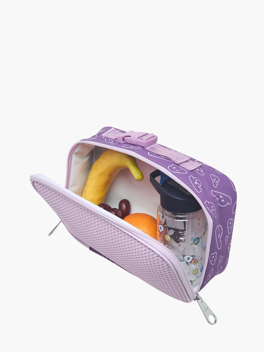 Light and Nine Printed Lunch Bag with Zip Closure