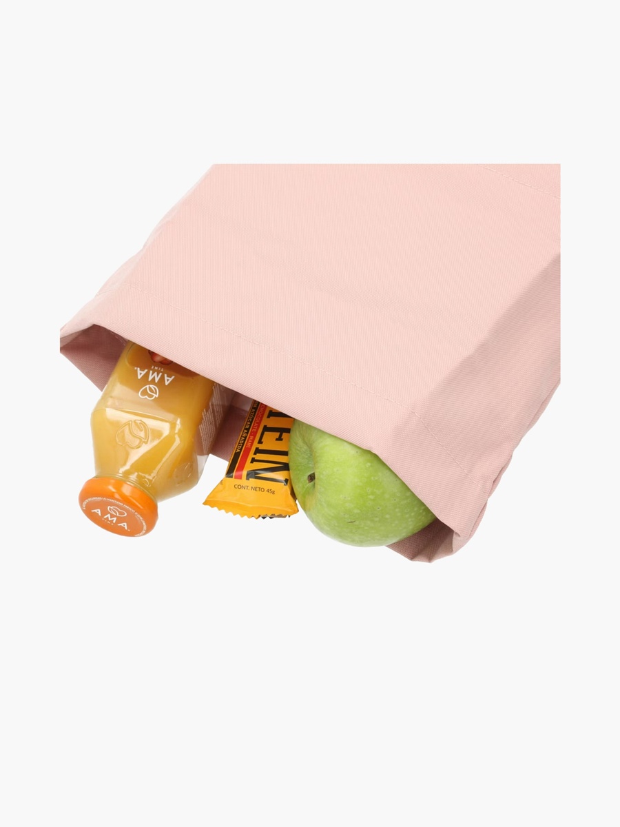 Logo Applique Lunch Bag with Hook and Loop Closure