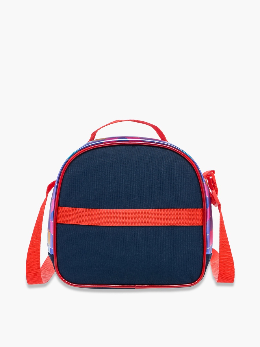 Rubiks Cube Print Lunch Bag with Adjustable Strap and Zip Closure