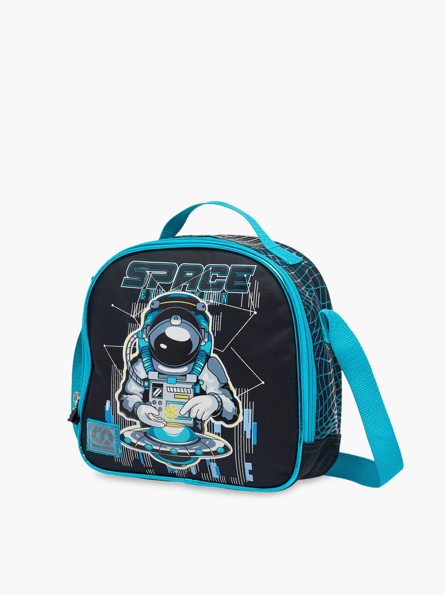 Space Print Lunch Bag with Zip Closure