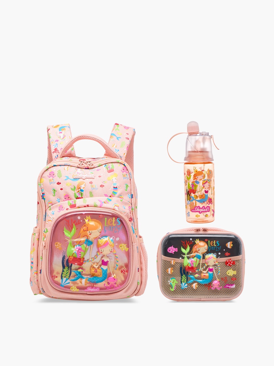 Mermaid Lunch Bag with Top Handle and Zip Closure