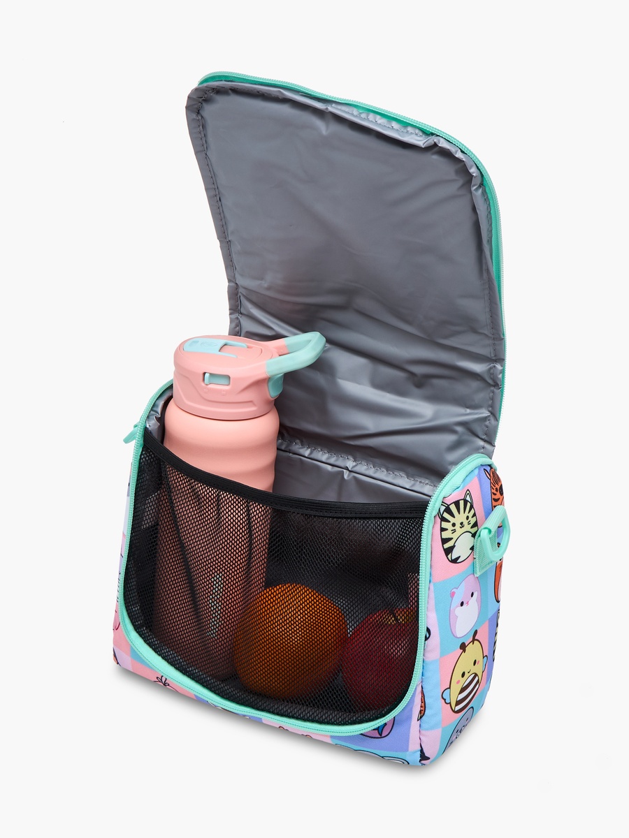 Squishy Squad Print Lunch Bag with Zip Closure